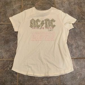 AC/DC Band Tee Pink & Cheetah